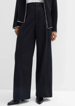 Pantalon ample à taille haute