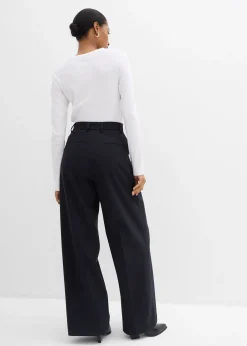Pantalon ample à taille haute