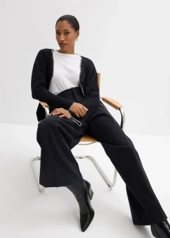 Pantalon ample à taille haute