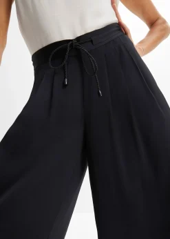 Pantalon ample en satin fluide
