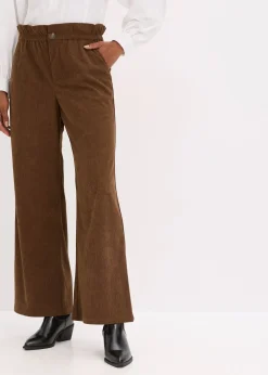 Pantalon ample en velours côtelé