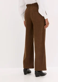 Pantalon ample en velours côtelé