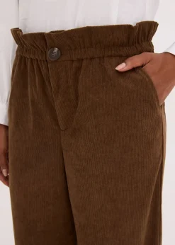 Pantalon ample en velours côtelé