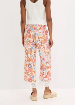 Pantalon avec bordure dentelle