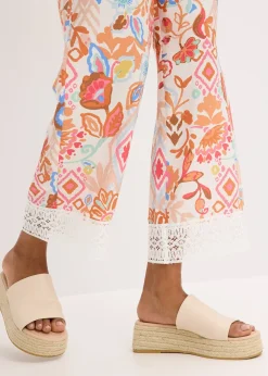 Pantalon avec bordure dentelle