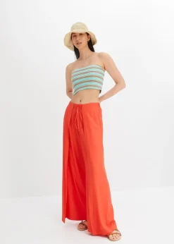 Pantalon avec fente en viscose