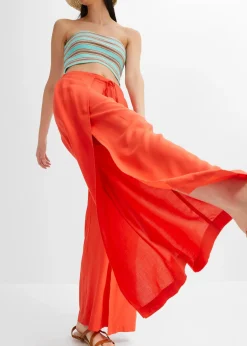 Pantalon avec fente en viscose