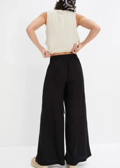 Pantalon avec fente en viscose