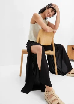 Pantalon avec fente en viscose