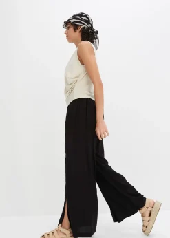 Pantalon avec fente en viscose