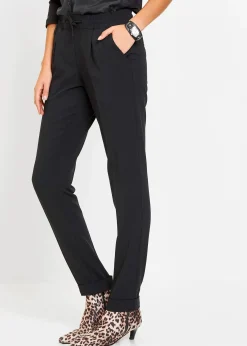 Pantalon avec taille entièrement élastiquée