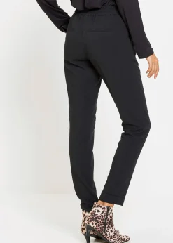Pantalon avec taille entièrement élastiquée