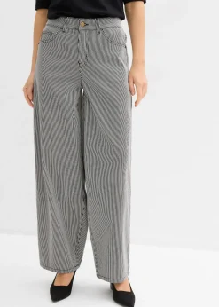 Pantalon ballon à rayures