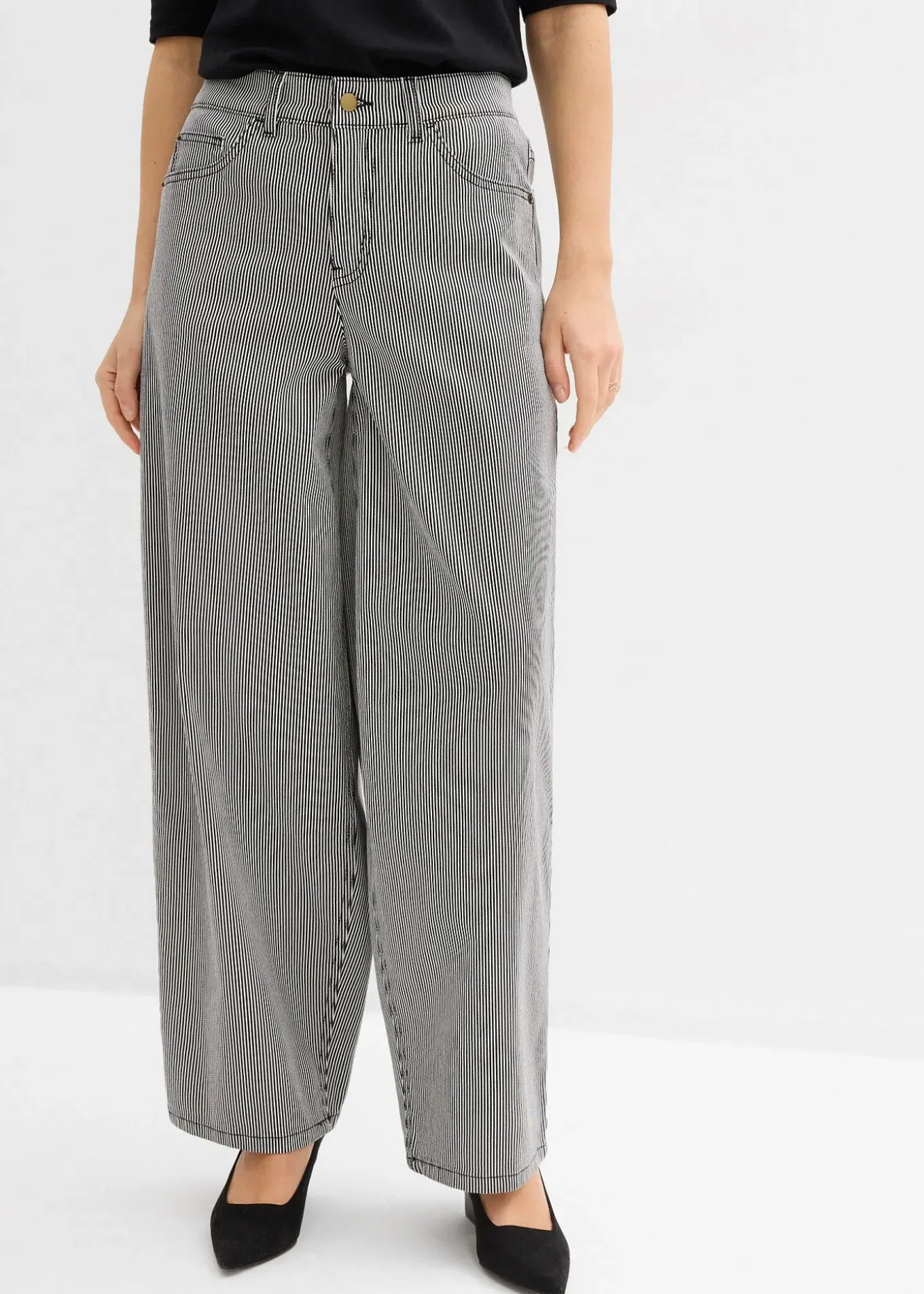 Pantalon ballon à rayures