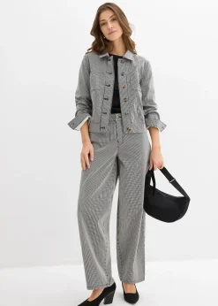 Pantalon ballon à rayures