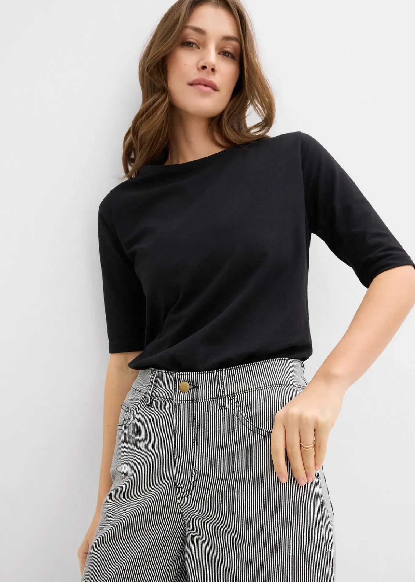 Pantalon ballon à rayures