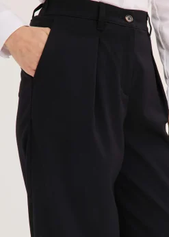 Pantalon barrel à pinces