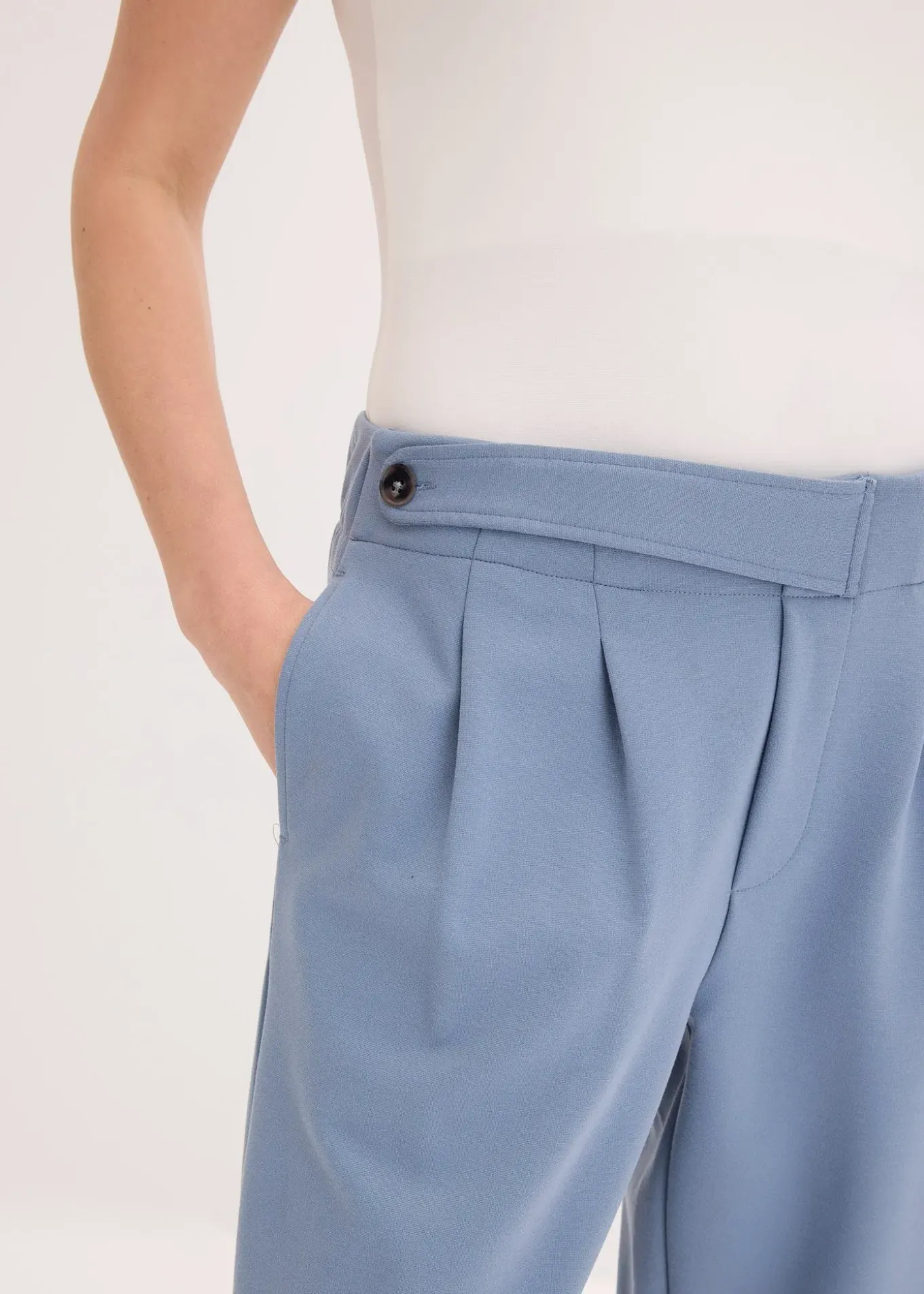 Pantalon barrel à pinces