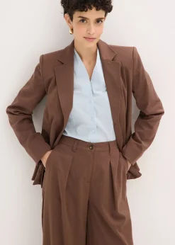 Pantalon barrel à pinces