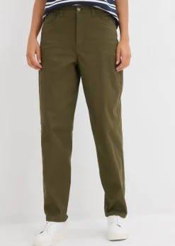 Pantalon barrel à taille élastiquée