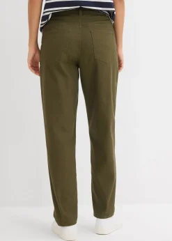 Pantalon barrel à taille élastiquée