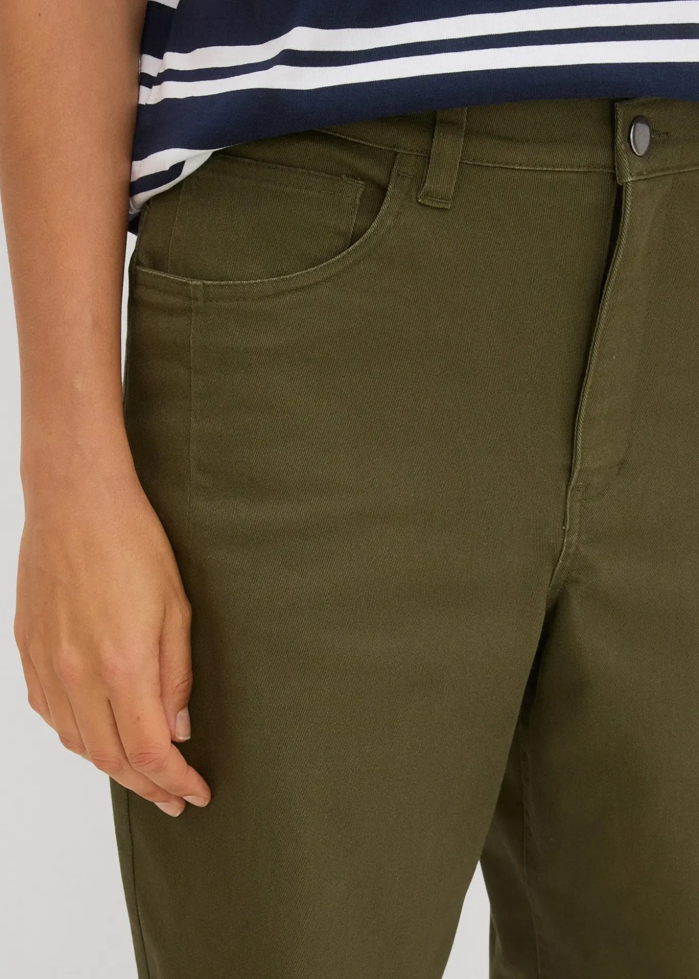 Pantalon barrel à taille élastiquée