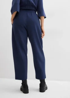 Pantalon barrel en jersey néoprène