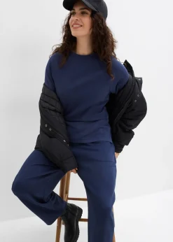 Pantalon barrel en jersey néoprène