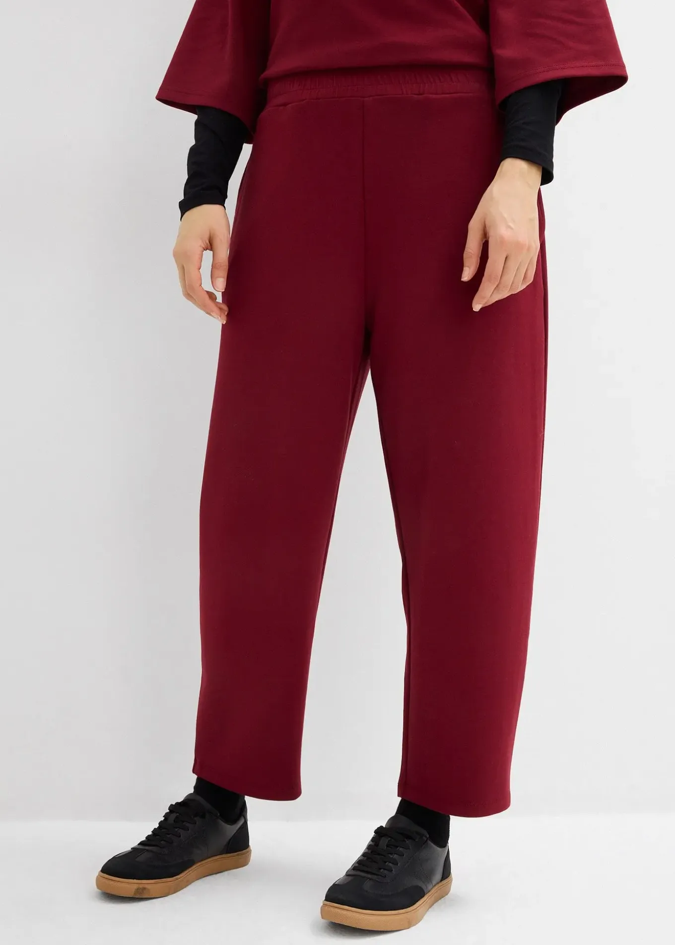 Pantalon barrel en jersey néoprène