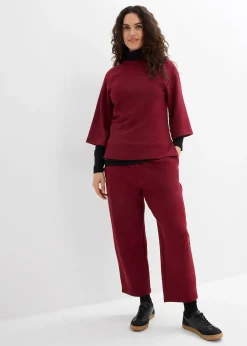 Pantalon barrel en jersey néoprène