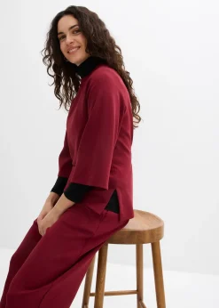 Pantalon barrel en jersey néoprène