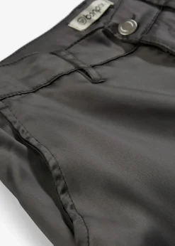 Pantalon barrel en satin fluide