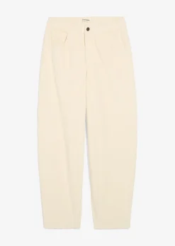 Pantalon barrel en velours côtelé