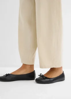 Pantalon barrel léger en lin mélangé