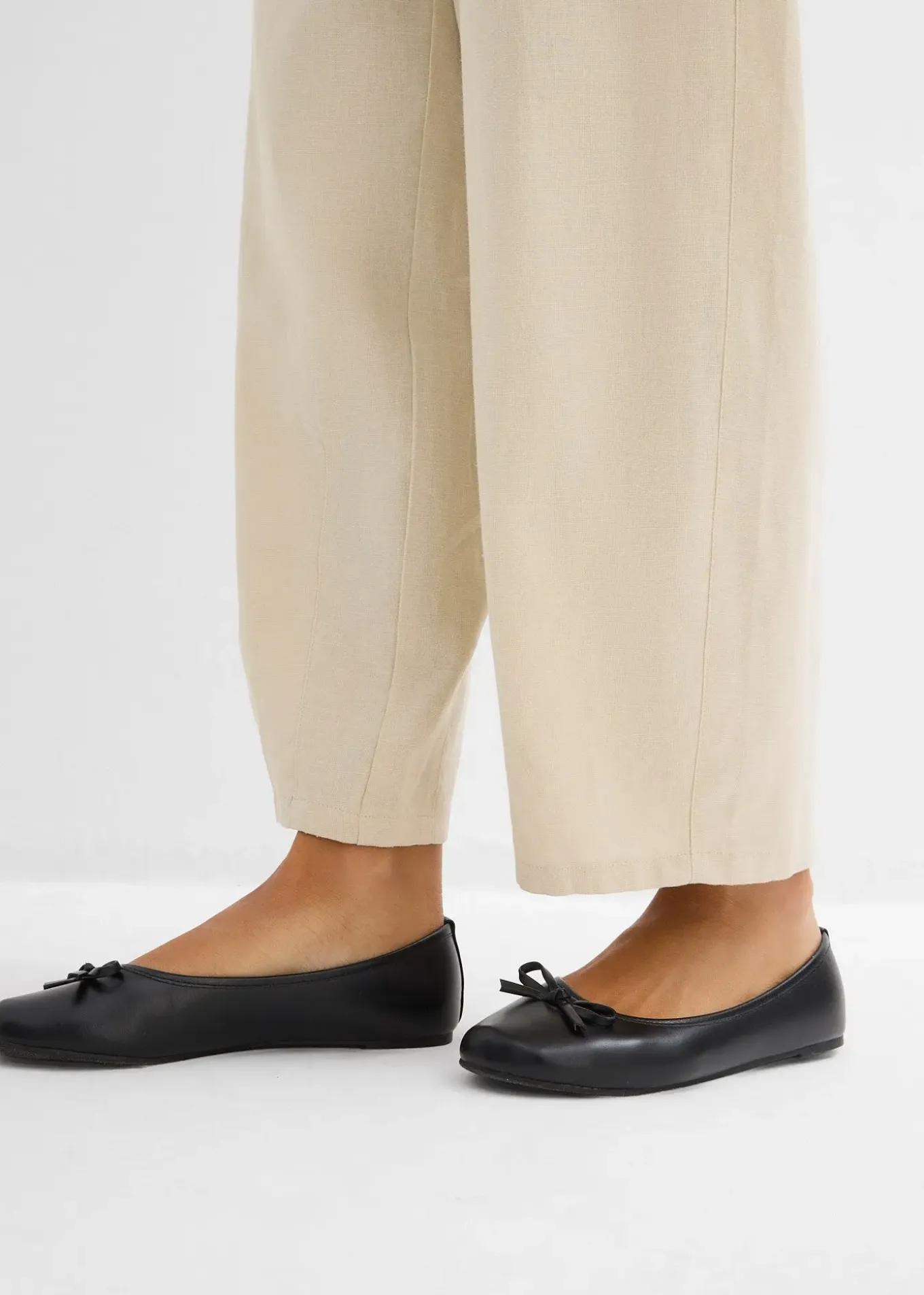 Pantalon barrel léger en lin mélangé