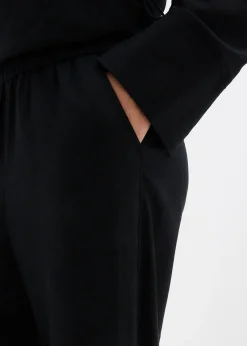 Pantalon barrel léger en lin mélangé