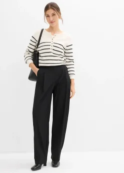 Pantalon barrel taille haute