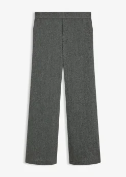 Pantalon bootcut, aspect tweed