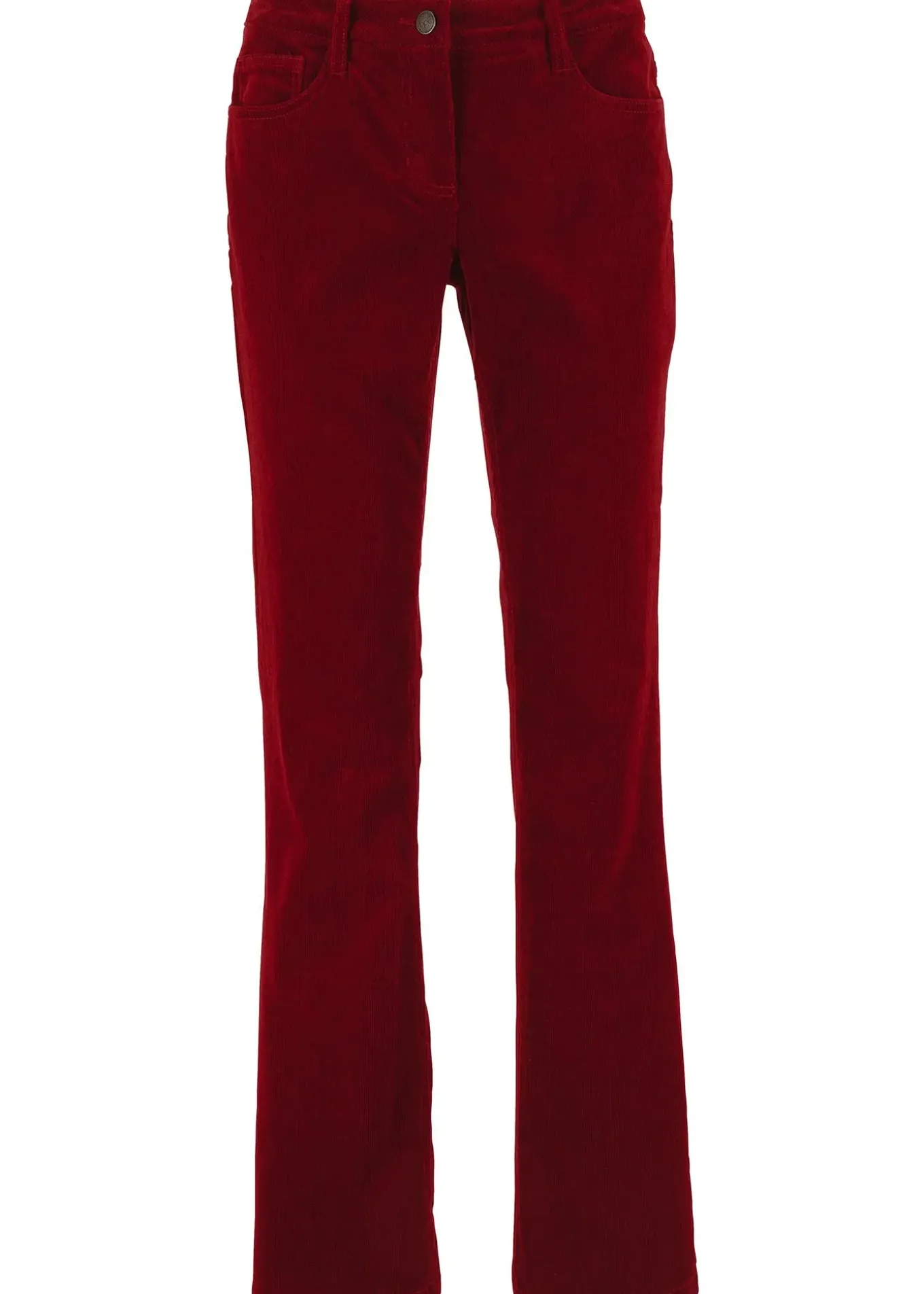 Pantalon bootcut en velours côtelé extensible