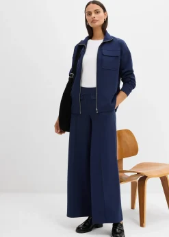 Pantalon bootcut légèrement brillant