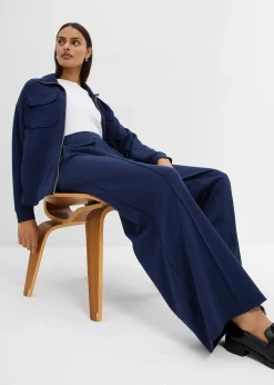 Pantalon bootcut légèrement brillant