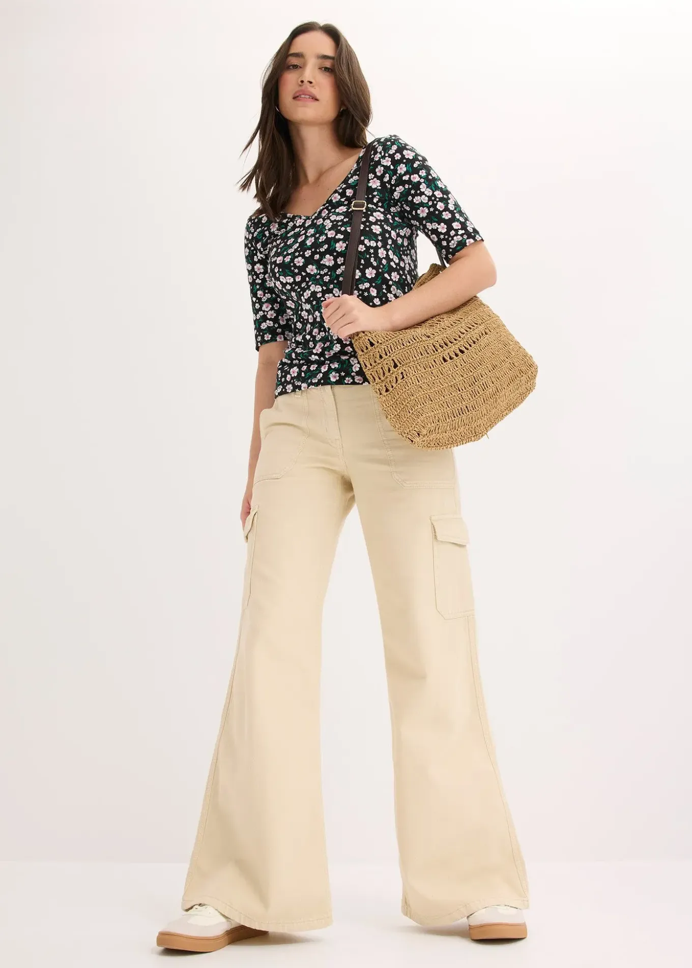 Pantalon cargo 100% coton