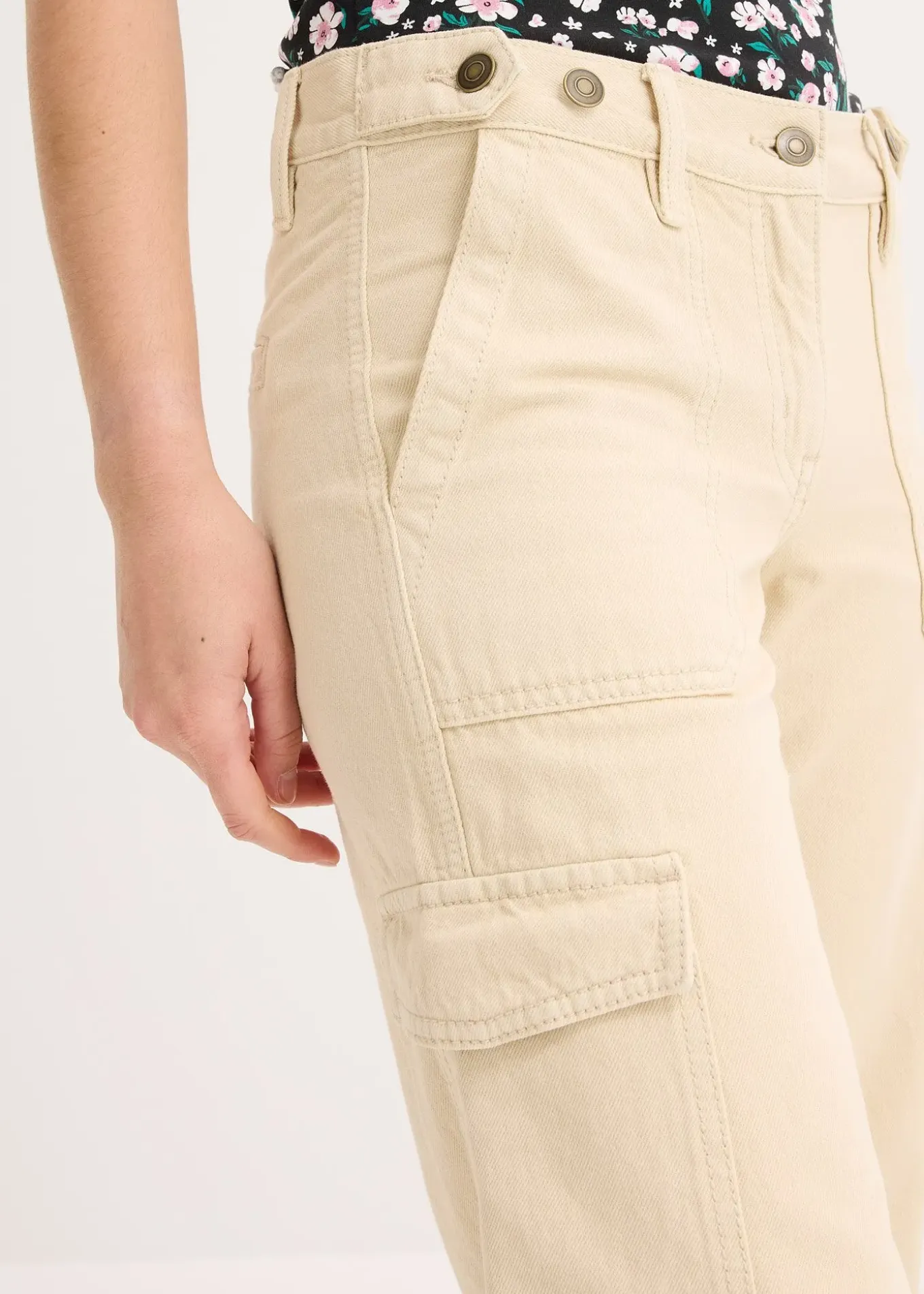 Pantalon cargo 100% coton