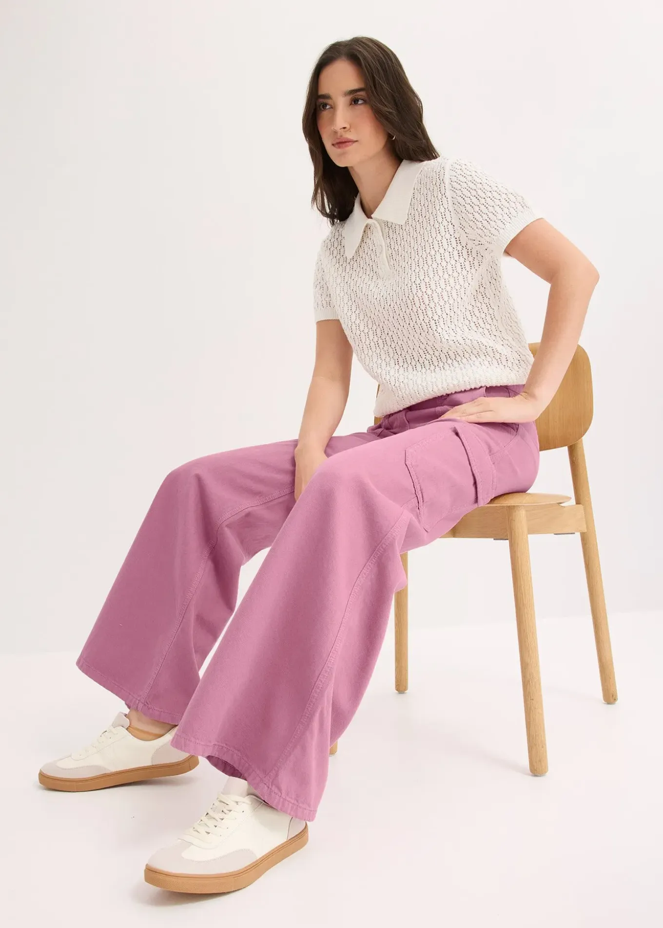 Pantalon cargo 100% coton