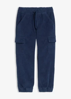 Pantalon cargo chaud en velours côtelé avec doublure jersey