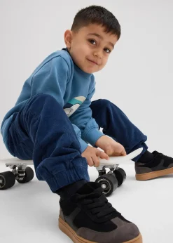 Pantalon cargo chaud en velours côtelé avec doublure jersey