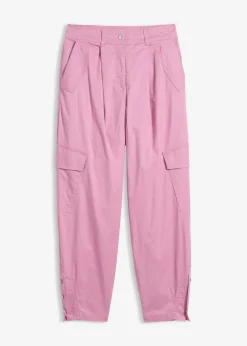 Pantalon cargo en coton extensible