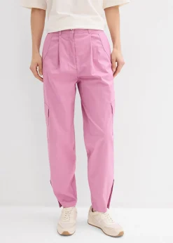 Pantalon cargo en coton extensible