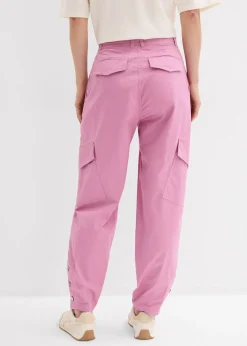 Pantalon cargo en coton extensible