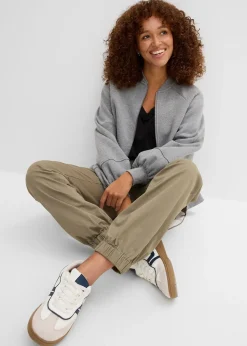 Pantalon cargo en coton extensible